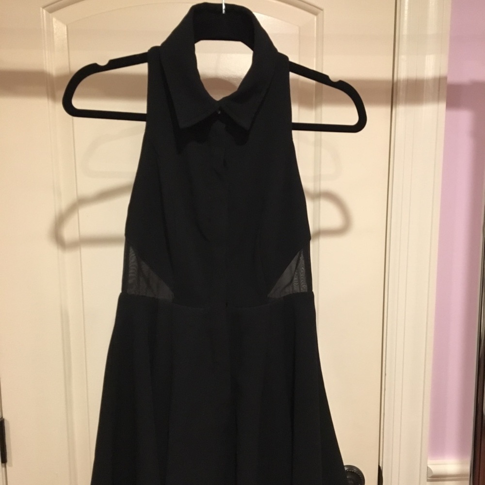 Nasty gal high neck black dress(worn once)